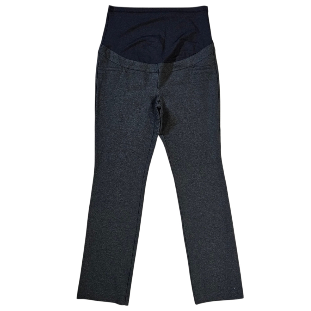 Stork & Babe Maternity Pants Size Large | Grey Stretch Work Pants